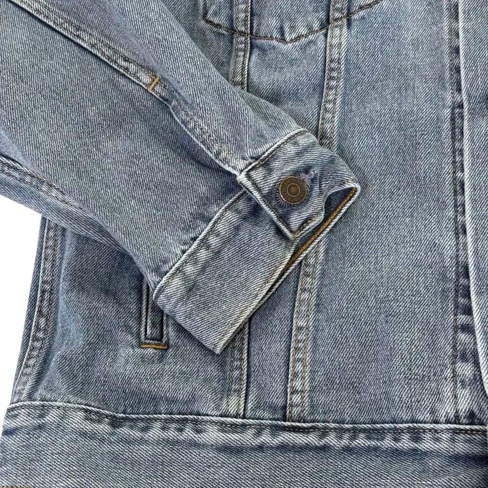 Vintage Levis 70507 Standard Trucker Denim Jacket Mens L Medium Wash Blue 2004